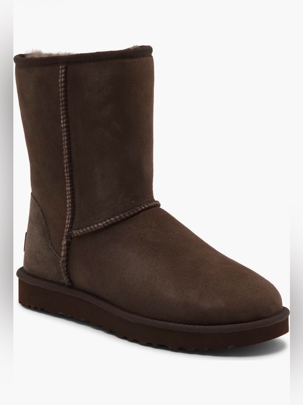 VGUC UGG Classic II Genuine Shearling Lined Short Boot in Dusted Cocoa Sz 11